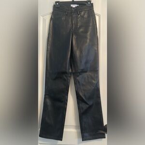 Good American Good Icon Faux Leather Pants